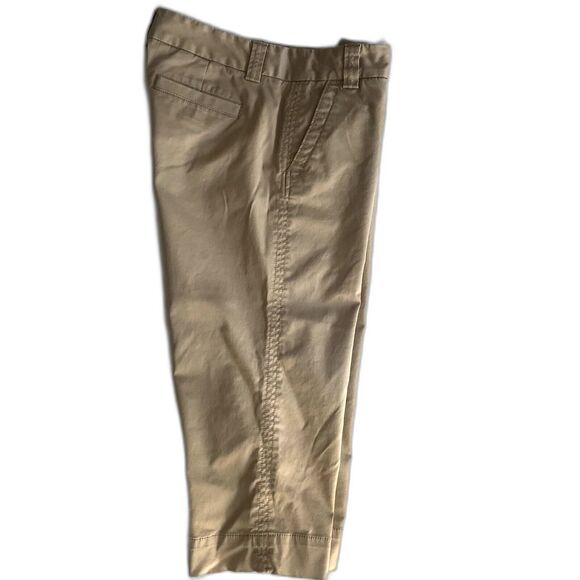 J Crew Stretch Women’s Favorite Fit Khaki Tan Brown Crop Capri Pant Size 6 - Picture 6 of 11
